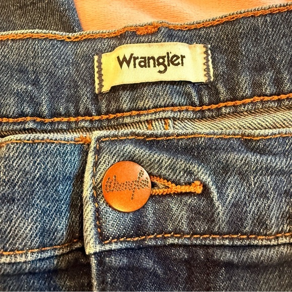 Wrangler Dark Blue Flare Women's Jeans 12/14 - Picture 4 of 10